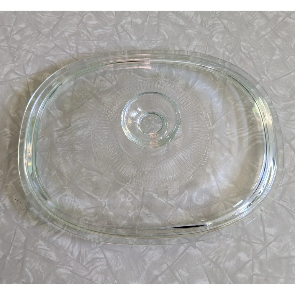 Pyrex‎ Corningware Sunburst F12C Oval Replacement Lid 9.5